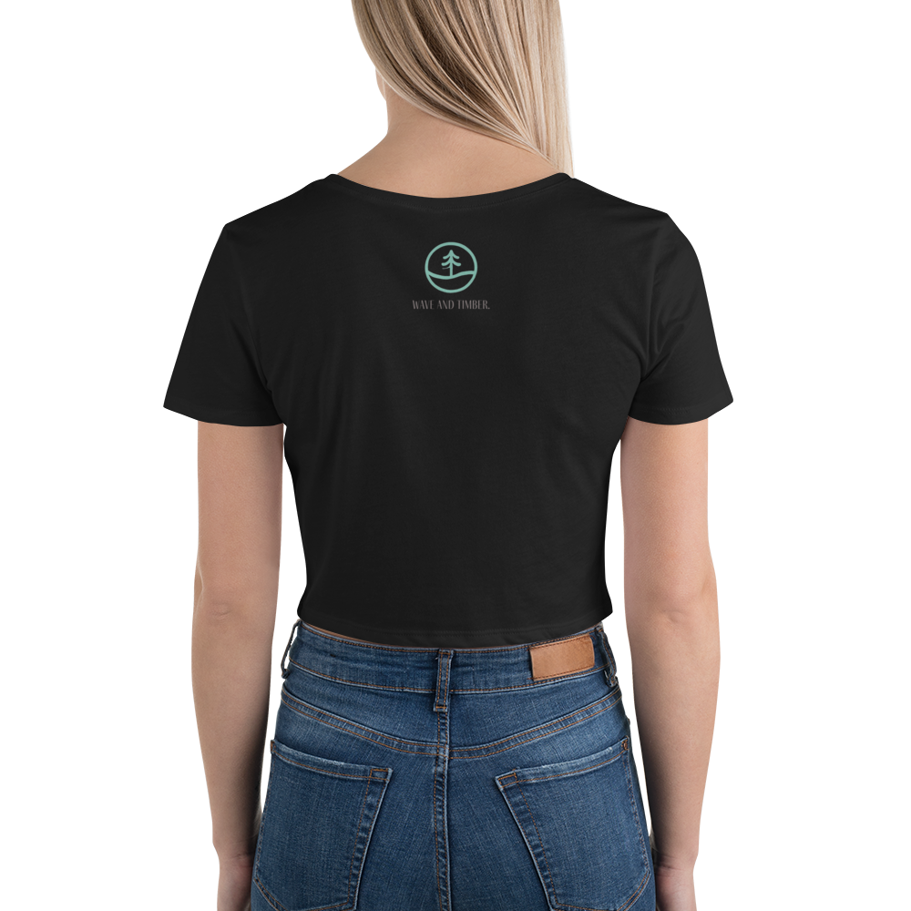 Women’s "Wave and Timber" Crop Tee