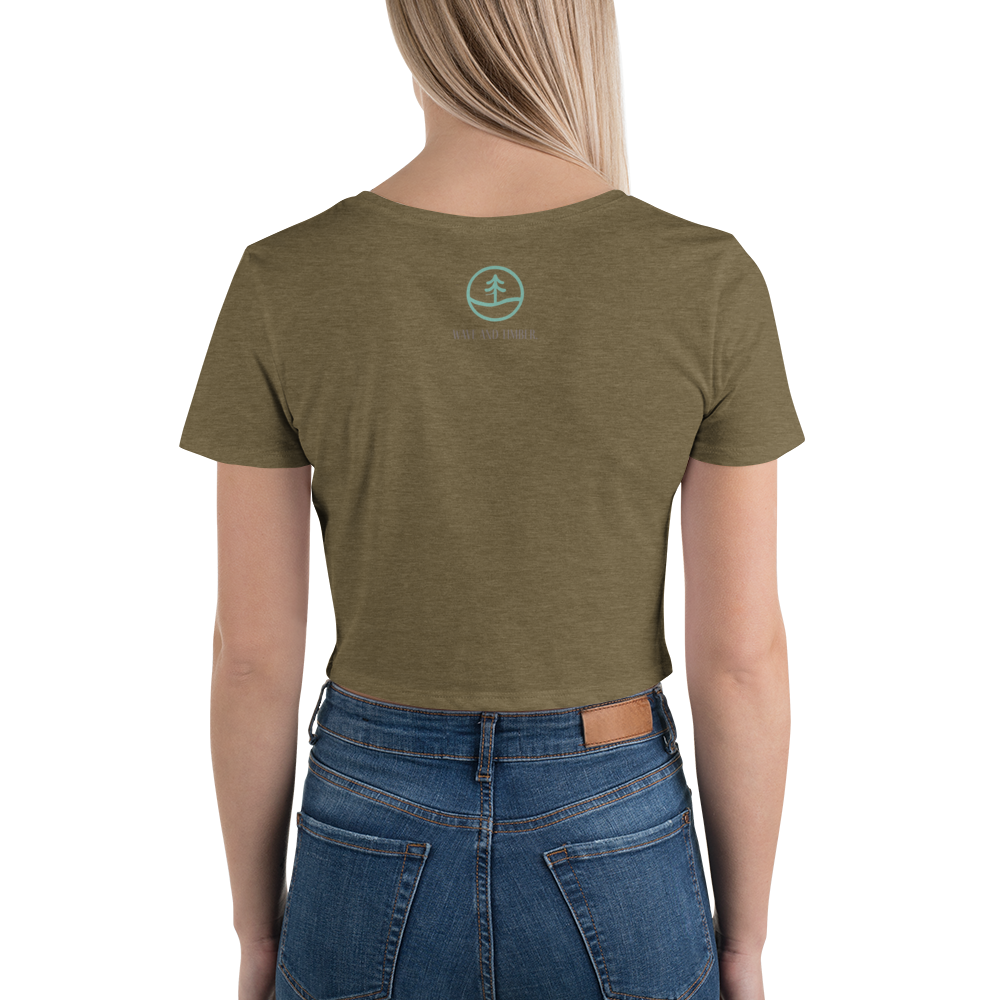 Women’s "Wave and Timber" Crop Tee