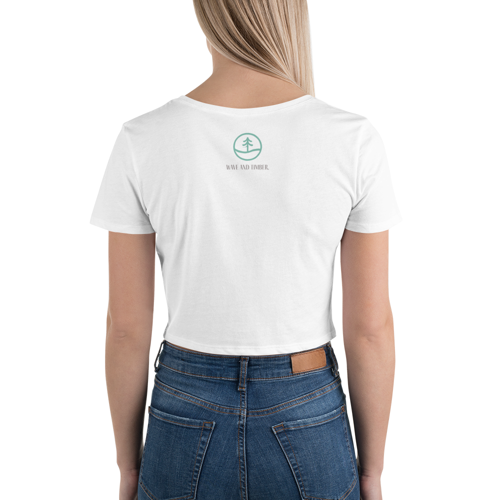 Women’s "Wave and Timber" Crop Tee